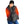 Person wearing an ActionHeat battery heated blanket with visible heating element zones