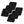 Five black ActionHeat rectangular heating pads arranged in a cluster