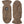 Hestra brown wool knit mittens with logo patch