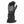 509 black leather glove with grey textured palm and extended gauntlet cuff