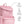 Pink Corkcicle backpack cooler with icons showing recycled insulation, 24 can capacity, and all day ice retention
