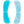 Two blue curved gel eye patches with textured surfaces