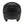 Back view of matte black Smith Optics ski helmet with goggle strap clip and adjustable dial
