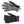 DSG Outerwear black and grey geometric print winter gloves with pink trim