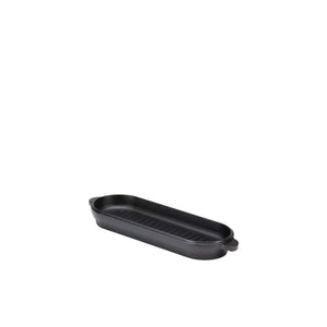 Snow Peak cast iron oval grill pan