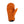 Kombi orange fleece mitten