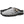 Acorn grey felt mule slipper with decorative stitching and beige flower detail