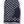 Navy and white wool mitten with a small geometric pattern