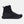 Black high top sneaker with mesh upper and thick rubber sole