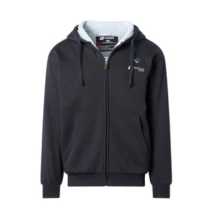 Venture Heat black zip up hoodie with white fleece lining
