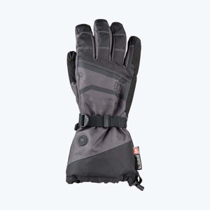 Mobile Warming black and grey insulated heated glove with adjustable wrist strap