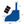 Polar Products blue cooling pad with dimensions labeled