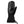 Heat Experience black leather mitten with adjustable wrist strap