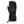 Black insulated ski mitten with adjustable wrist strap and cinch cord
