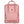 Fjallraven Kanken backpack in pink with front pocket and logo patch