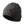 Gobi Heat grey cable knit beanie with a brown leather logo patch