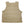 Tan weighted vest with horizontal stitched panels