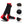 Black and red thermal socks with close up details of elastic heating sheet, combed cotton, and elastic cuff