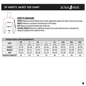 ActionHeat New England Patriots 5V Battery Heated Varsity Jacket