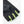 Hestra black fingerless cycling gloves with neon green finger loops