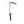 Black Diamond ice axe with silver curved shaft and black grip