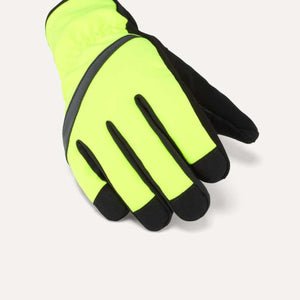 SealSkinz neon yellow and black cycling glove