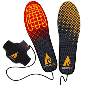 ActionHeat heated insoles with battery pack and connecting cables