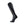 Grey knee high heated sock with black battery attachment and reinforced heel