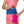 Runner wearing a blue Nathan waist belt while inserting an energy gel packet into the pocket