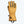 Mobile Warming tan leather heated glove with black trim and power button on cuff