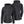 Gerbing black fleece hooded jacket shown from front and back views