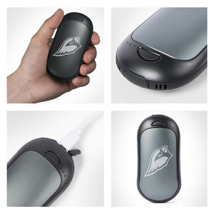 ActionHeat hand warmer showing charging port and logo