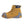 Winter Walking ice cleat attached to a tan waterproof work boot