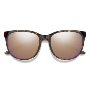 Tortoise shell frame sunglasses with reflective brown lenses