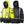 Pioneer heated hooded jackets in high visibility yellow and black