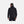 Back view of a man wearing a black Under Armour hooded jacket
