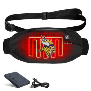 ActionHeat Minnesota Vikings heated waist pack with battery pack and charging cable
