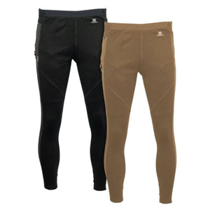 Mobile Warming black and tan base layer leggings