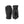 Hestra black winter gloves with leather palms and velcro wrist straps