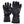 FNDN black heated winter gloves with leather palms and adjustable wrist straps