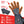 ActionHeat fleece glove with USB rechargeable power banks and heating element diagram