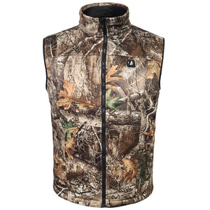 ActionHeat Realtree camo print heated vest with front zipper