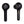 Pair of black wireless earbuds with Bigfoot logo