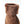 Hestra brown suede glove cuff with faux fur trim