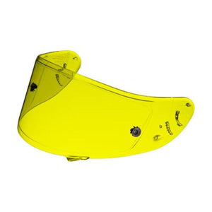 Shoei yellow tinted motorcycle helmet visor