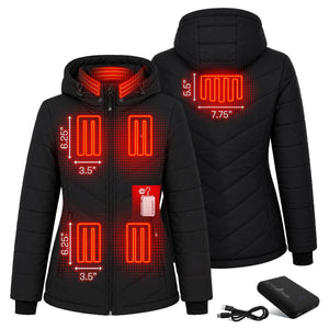 Open Box ActionHeat Pro Series+ Bluetooth Women's Puffer Heated Jacket