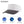 Mission white and grey cooling cap with three hexagonal diagrams showing cooling fabric technology
