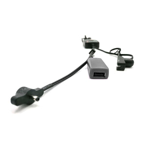 Gerbing USB power adapter cable with multiple connectors