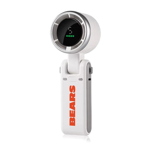 AlphaCool handheld portable fan with digital display and Bears logo