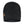 Black ribbed ActionHeat beanie with a brown logo patch